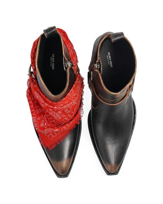 Golden Goose Deluxe Brand Red Debbie Low Boots