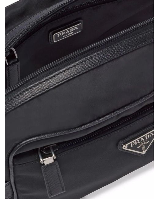 Prada Black Re-Nylon Wash Bag for men