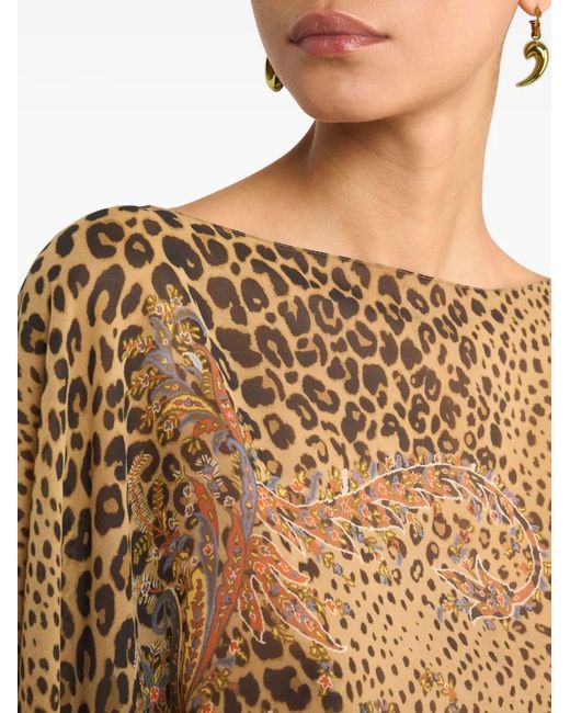 Etro Natural Silk Poncho