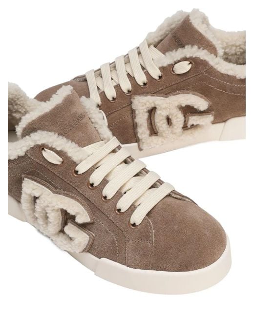 Dolce & Gabbana Brown Portofino Sneakers