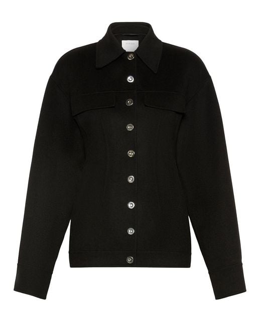 Sportmax Black Shaped Coat