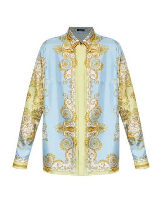 Versace Multicolor Silk Shirt