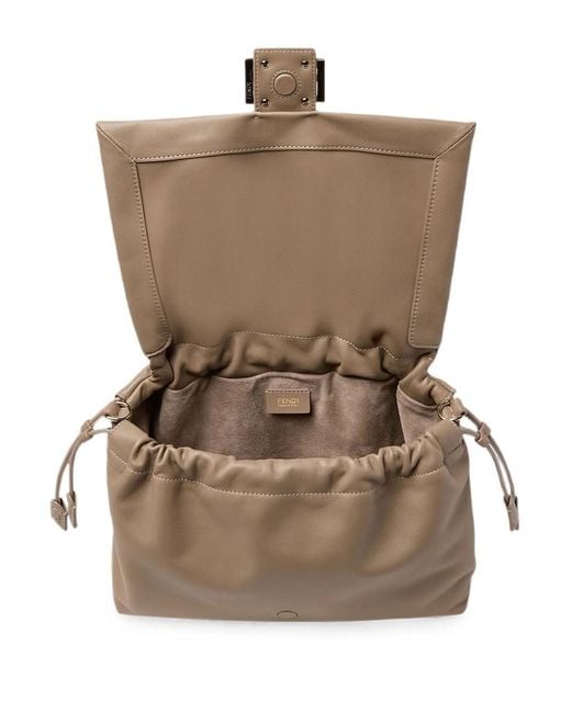 Fendi Natural Baguette® Soft Large In Nappa Tortora