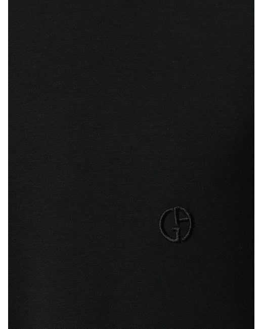 Giorgio Armani Black Slim Fit T-Shirt for men