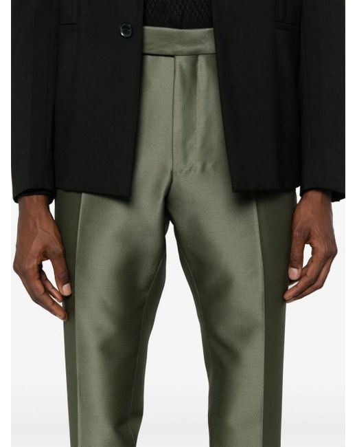 Tom Ford Gray Wool Satin Pants Clothing for men