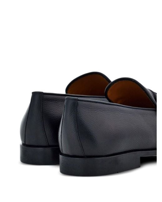 Ferragamo White Moccasin With Gancini Ornament for men