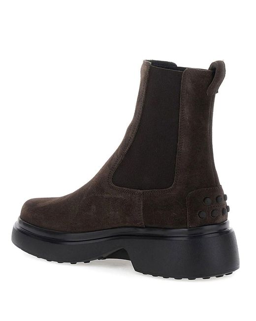 Tod's Black Leather Chelsea Boots