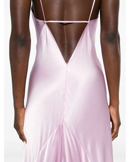 Victoria Beckham Pink Open Back Cami Dress