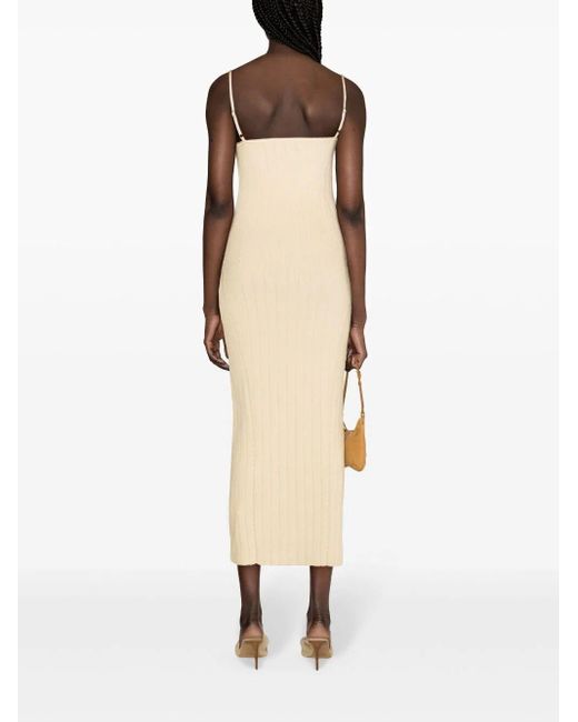 Jacquemus White Fitted Dress Sierra