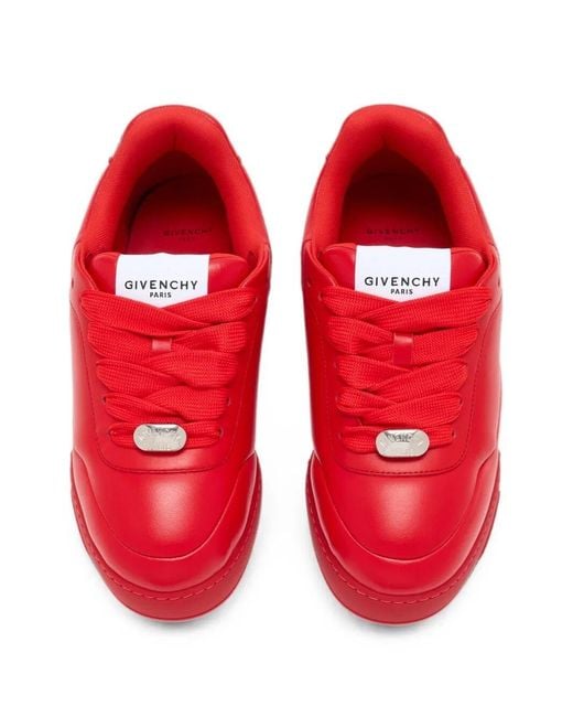 Givenchy Red Puffy Yard Sneakers for men