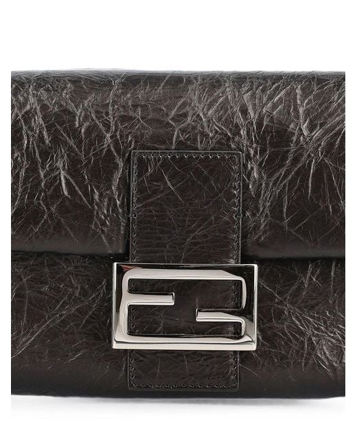 Fendi Black Baguette® 26424 Jamie In Calf Leather