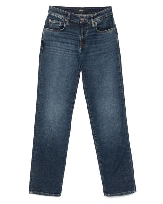 7 For All Mankind Blue Calie Denim Jeans