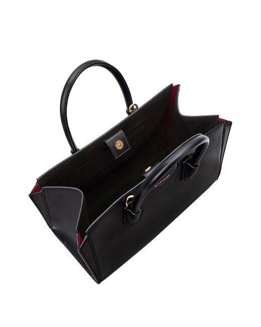 Givenchy Small Shiny Black Grained Leather "catchall Antigona