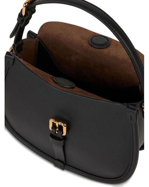 Etro Black Small Leather Pony Bag