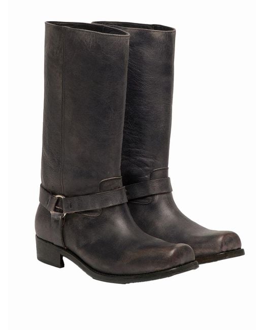 Golden Goose Deluxe Brand Black High Biker Boots