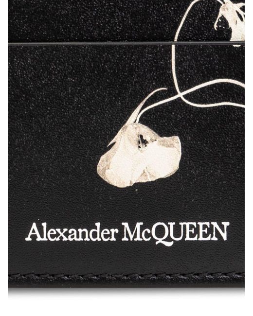 Alexander McQueen Black Card Case, for men