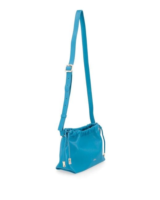 A.P.C. Blue Ninon Mini Drawstring Bag