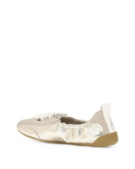 Chloé White Leather Sneakers