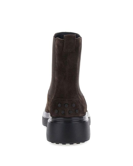 Tod's Black Leather Chelsea Boots