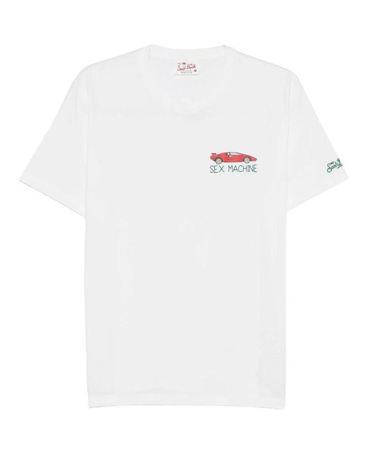 Mc2 Saint Barth White Sex Machine T-Shirt for men