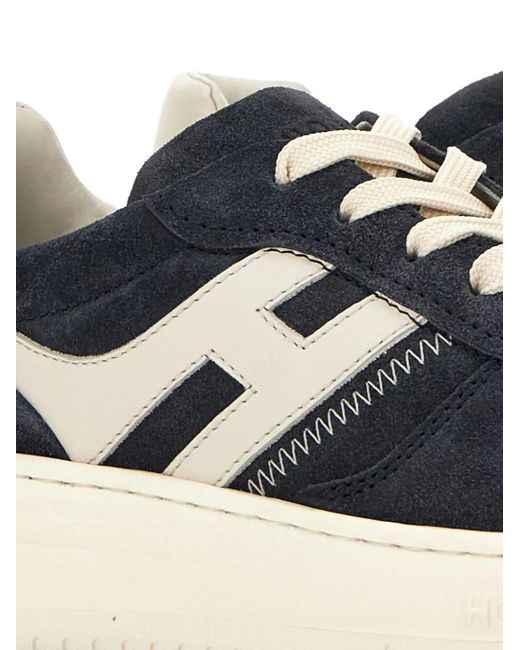 Hogan Blue Midnight Suede Sneakers for men