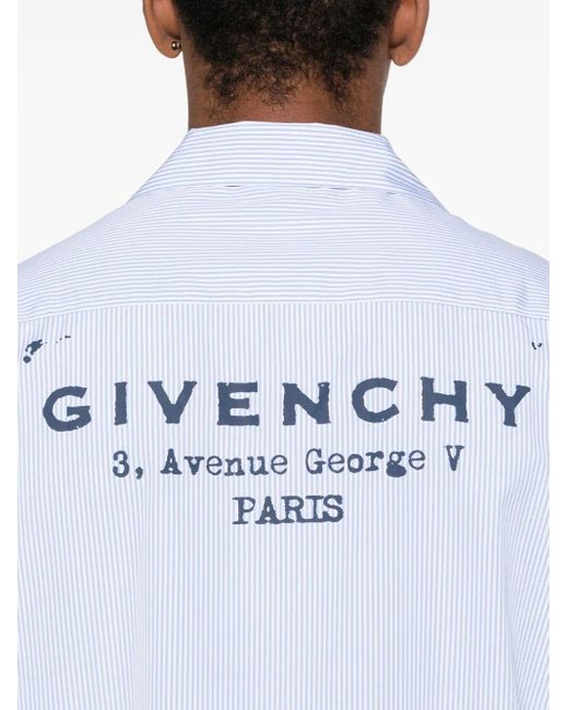 Givenchy White Bowling Shirt for men