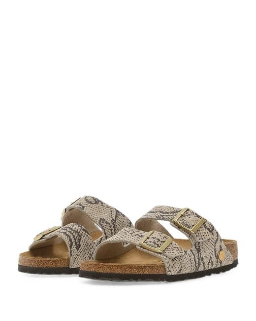 Birkenstock White Arizona Suede Sandals