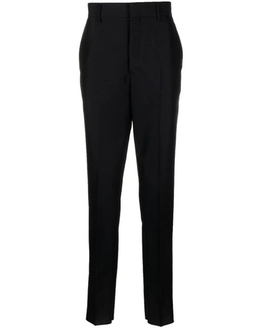 Prada Black Mid-rise Tailored Trousers for men