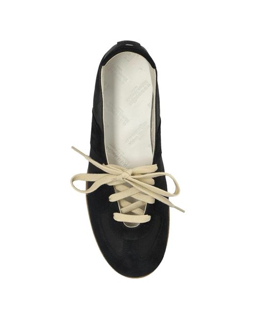 Maison Margiela Black Replica Soft Laced Ballet