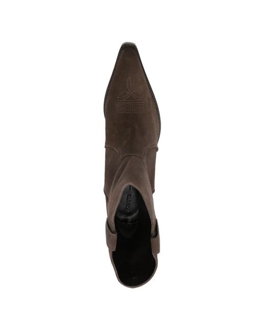 Khaite Brown Clive Ankle Boot 35