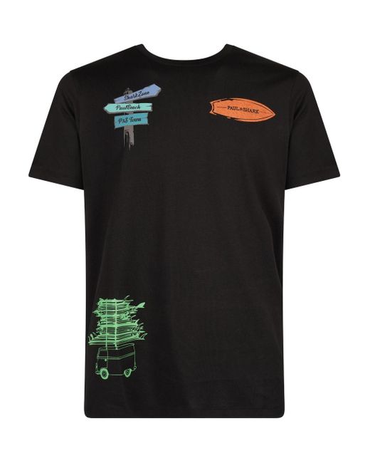 Paul & Shark Black T-Shirt for men