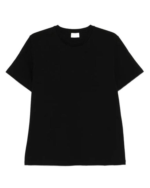 Saint Laurent Black Crew Neck Cotton T-Shirt for men