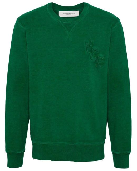 Golden Goose Deluxe Brand Green Crewneck Sweatshirt for men