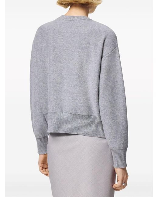 Versace Gray Jellyfish Sweater With Sponge Clothing