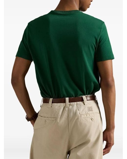 Polo Ralph Lauren Green Custom Slim Fit Jersey T-Shirt for men