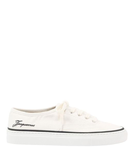 Jacquemus White Les Féfé Sneakers for men