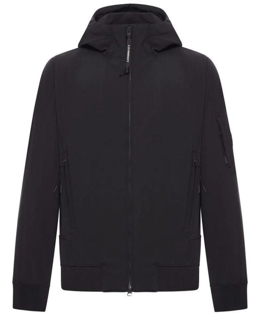 C P Company Blue Hooded Jacket With Zip for men
