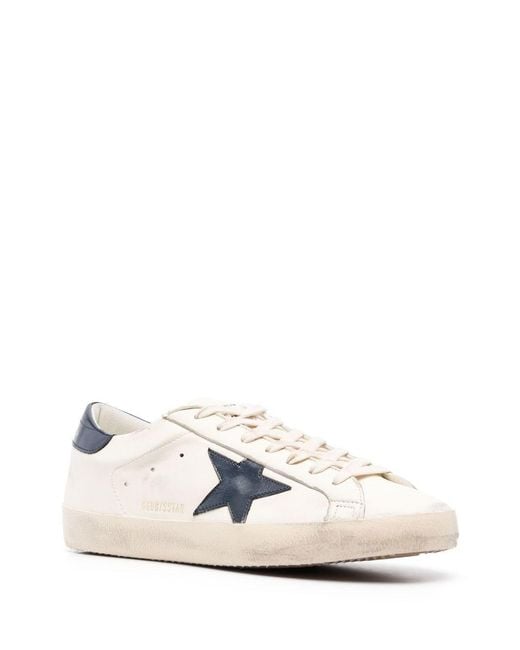 Golden Goose Deluxe Brand White Flat Shoes for men