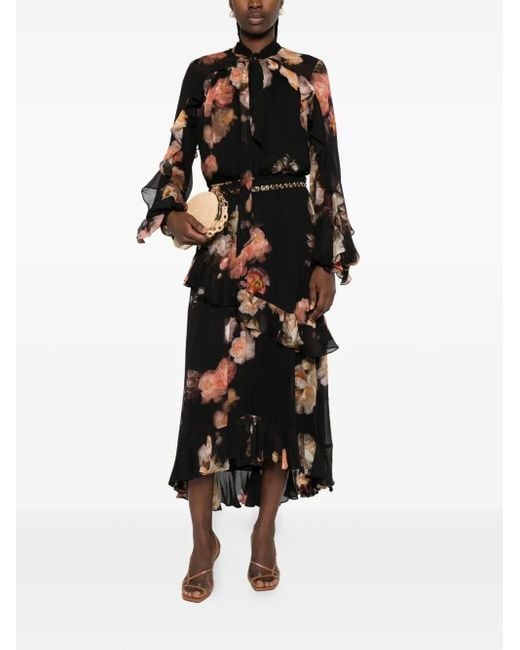 Zimmermann Black Hypnotic Flutter Blouse