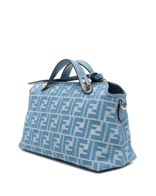 トートバッグ FENDI Blue Leather Medium By The Way Handbag Fendi By The Way Medium Leather Handbag in Blue | Lyst