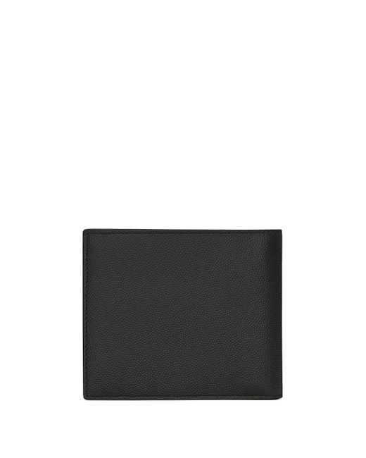 Saint Laurent Black Wallet Logo Accessories for men
