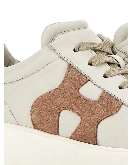 Hogan Natural Leather Sneakers