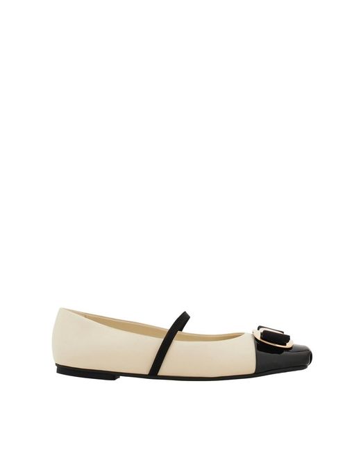 Ferragamo Multicolor Leather Ballarina