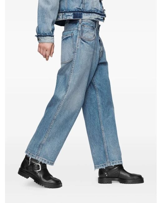 Maison Margiela Blue Straight-Leg Jeans for men