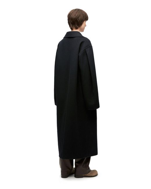 Loewe Black Wool And Cashmere Coat