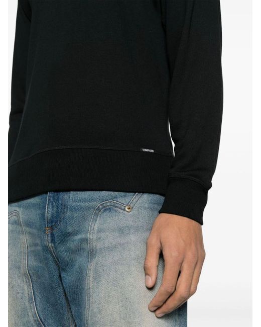 Tom Ford Black Crewneck Sweatshirt Clothing for men
