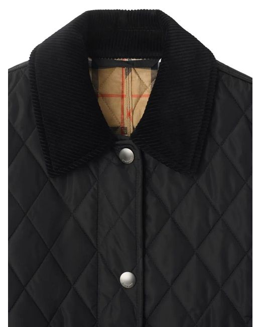 Burberry Black Dorset Quilted Jacket/Sand