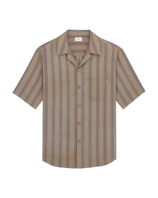 Saint Laurent Gray Cassandre Shirt for men
