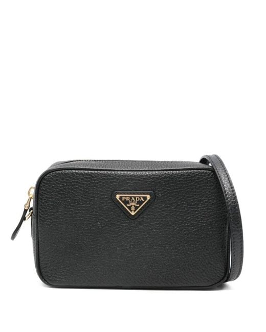 Prada Black Mini Leather Camera Bag