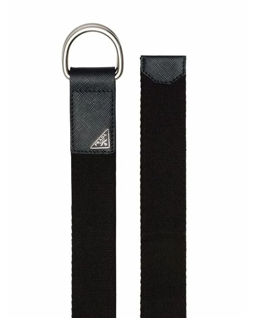 Prada Black Re-Nylon Belt for men